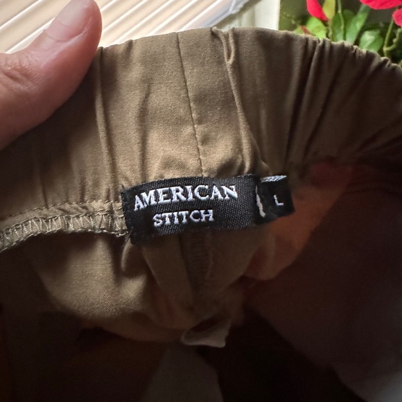 American Stitch - Olive Green Drawstring Cargo Pants - Picture 6 of 6